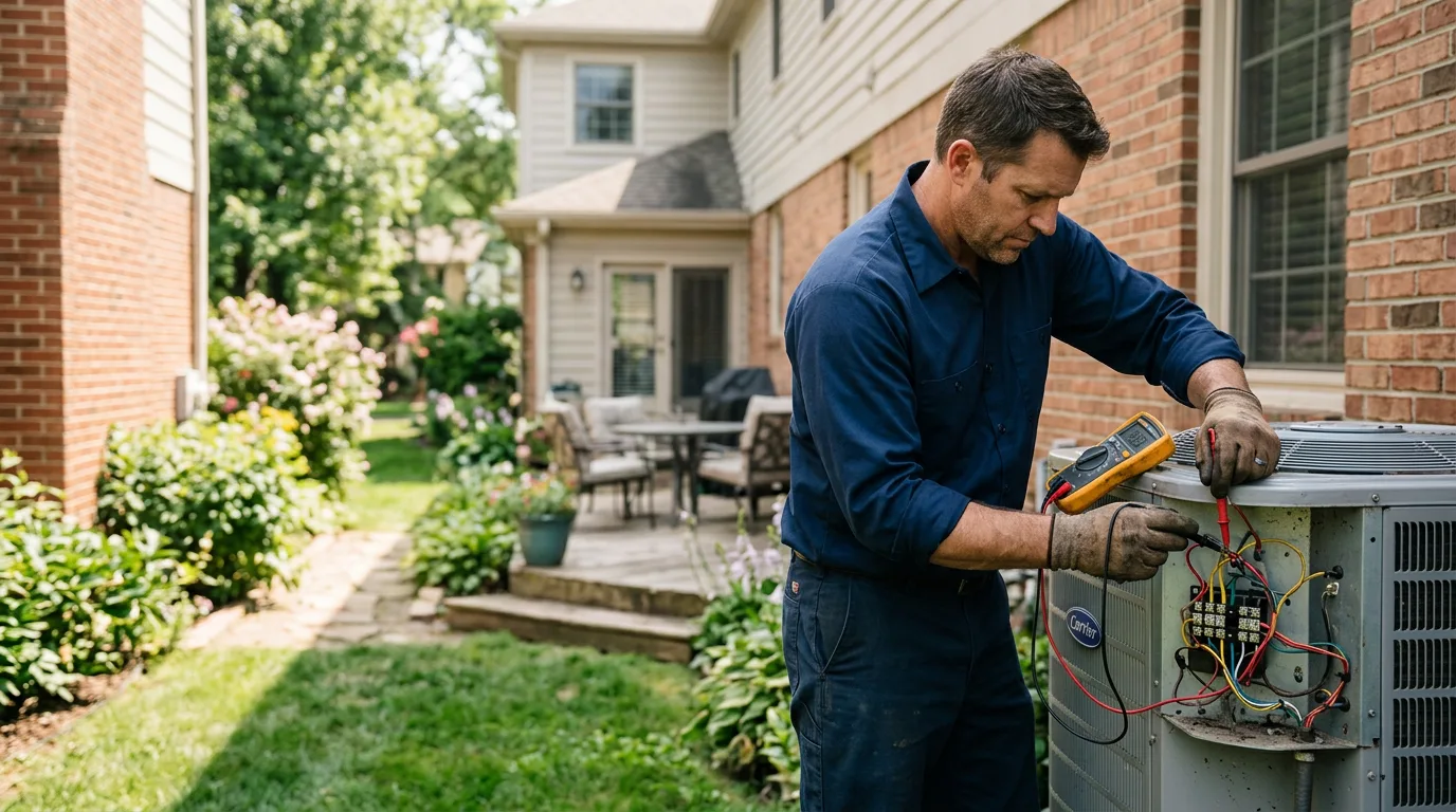 HVAC technician working near Smithfield, OH